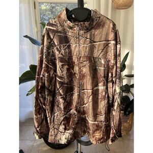 Red Head Realtree Camo Zip Jacket Fleece Lined Sz 3XL Hunting